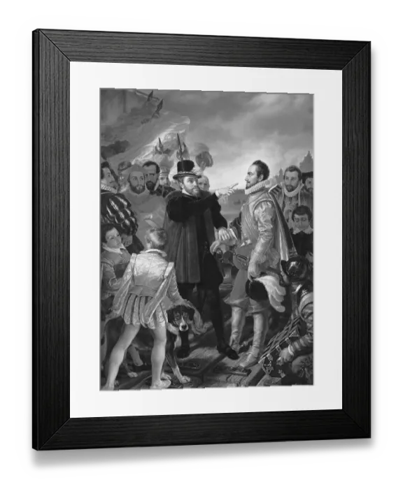 Framed Print : Philip II, King of Spain, reproaches William I Framed Print : Philip II, King of Spain, reproaches William I