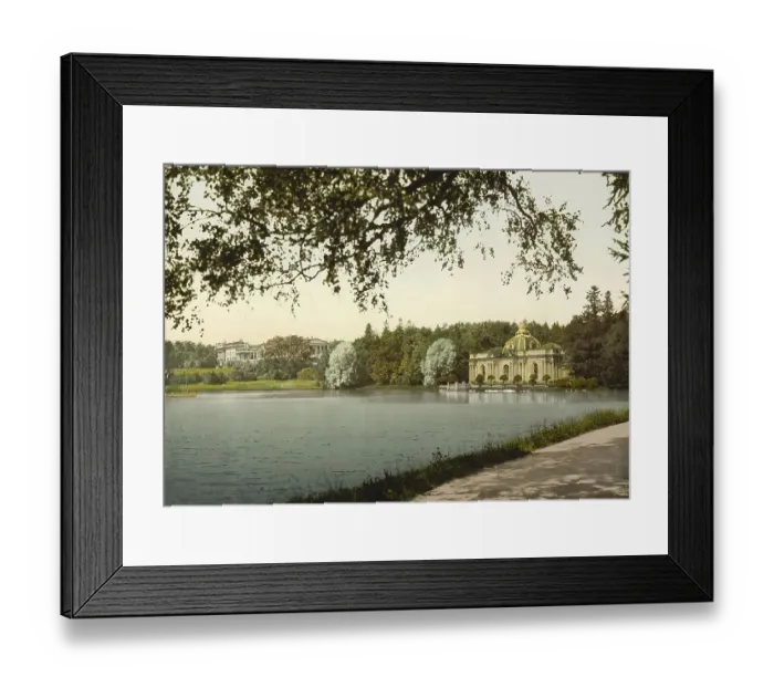 Framed Print : Pavilion and Palace, Tsarskoye Selo