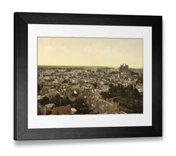 Framed Print : Panorama of Abbeville, Hauts-de-France