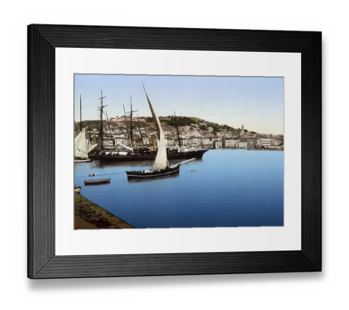 Framed Print : The Port of Cette, France, c. 1890