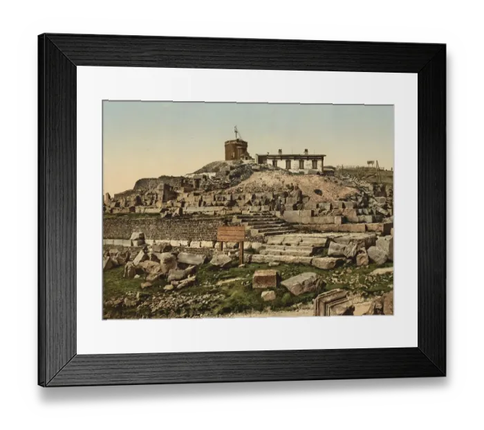 Framed Print : Peak of the Puy de Dome and ruins of the temple of Mercury Framed Print : Peak of the Puy de Dome and ruins of the temple of Mercury