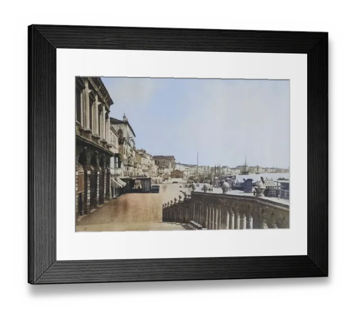 Framed Print : View from the bridge Ponte della Paglia in Venice