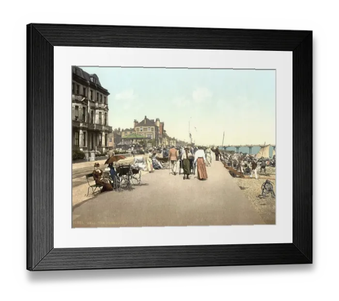 Framed Print : The seafront, Deal, coastal town in the Dover District of the English county of Kent Framed Print : The seafront, Deal, coastal town in the Dover District of the English county of Kent