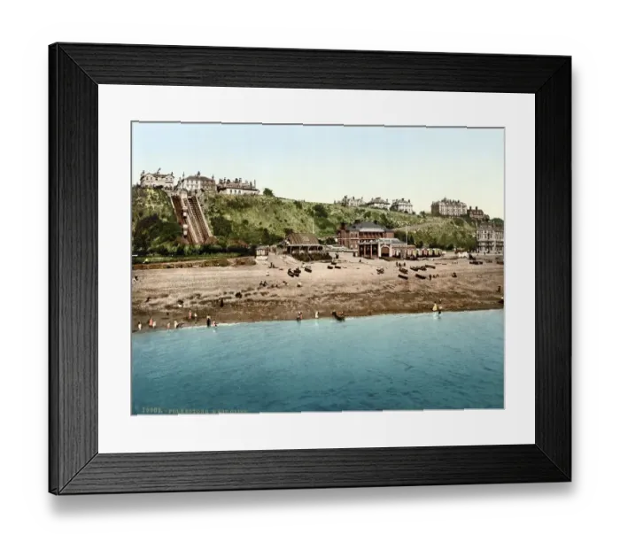 Framed Print : West Cliff at Folkestone