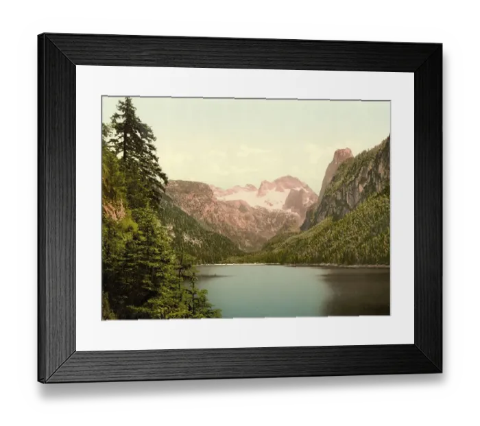 Framed Print : Gosausee and Dachstein, Austria, c Framed Print : Gosausee and Dachstein, Austria, c