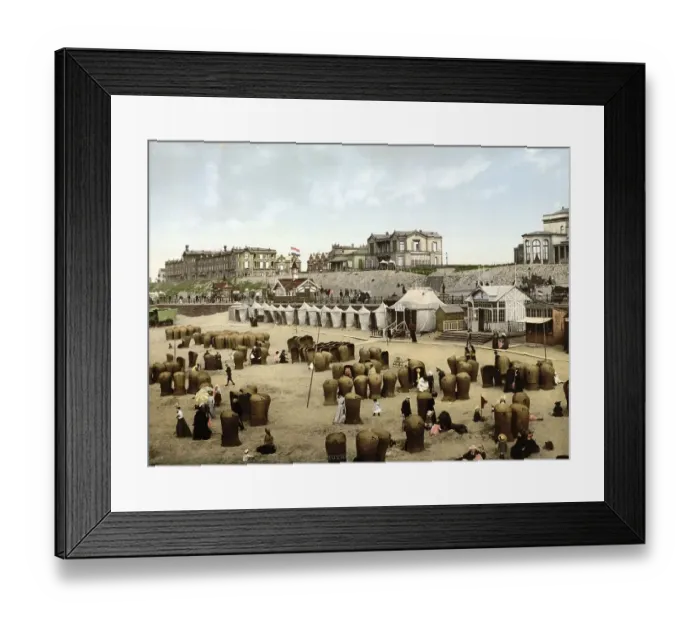 Framed Print : The beach and the hotels, Scheveningen Framed Print : The beach and the hotels, Scheveningen
