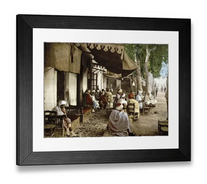 Framed Print : In front of a Moorish cafe in Tunis