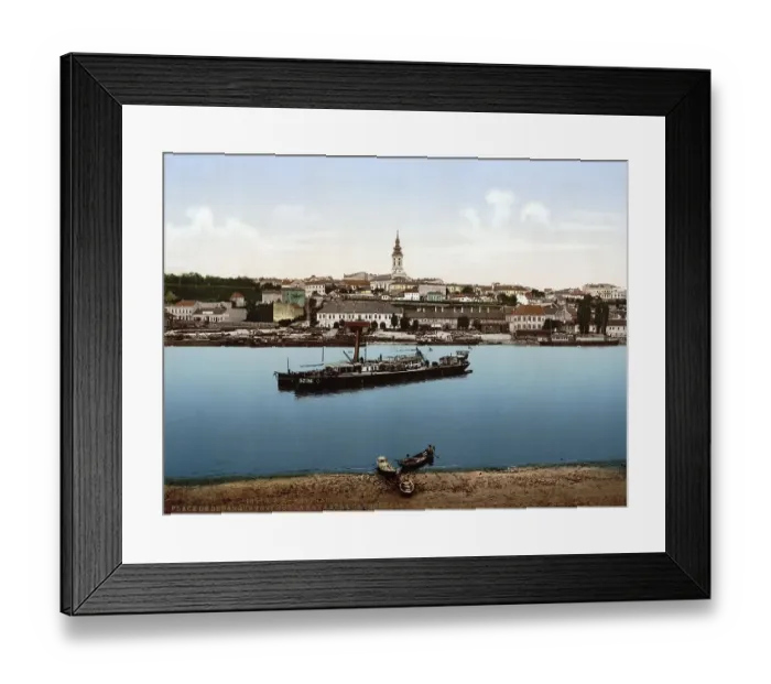 Framed Print : The landing place for boats near the cathedral Framed Print : The landing place for boats near the cathedral
