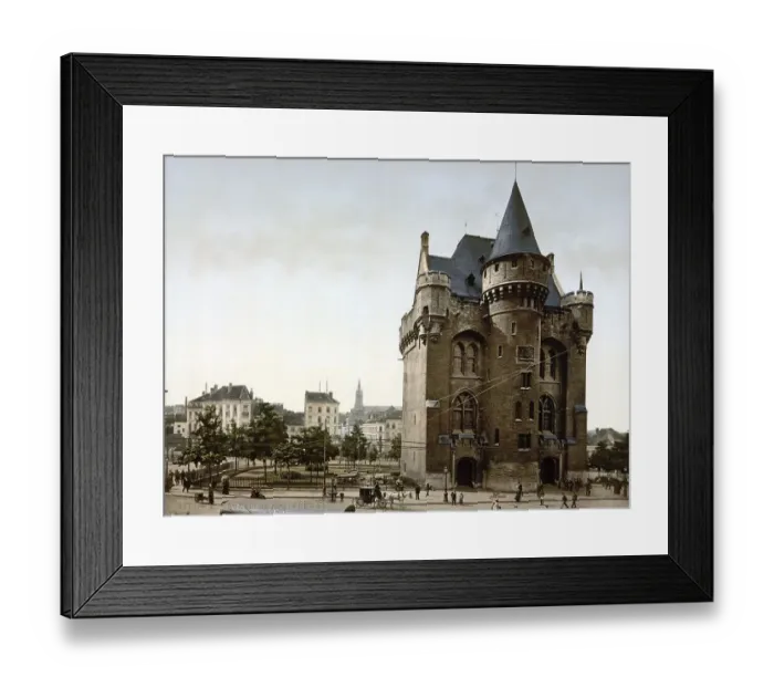 Framed Print : The Porte de Hal or Hallepoort in Brussels