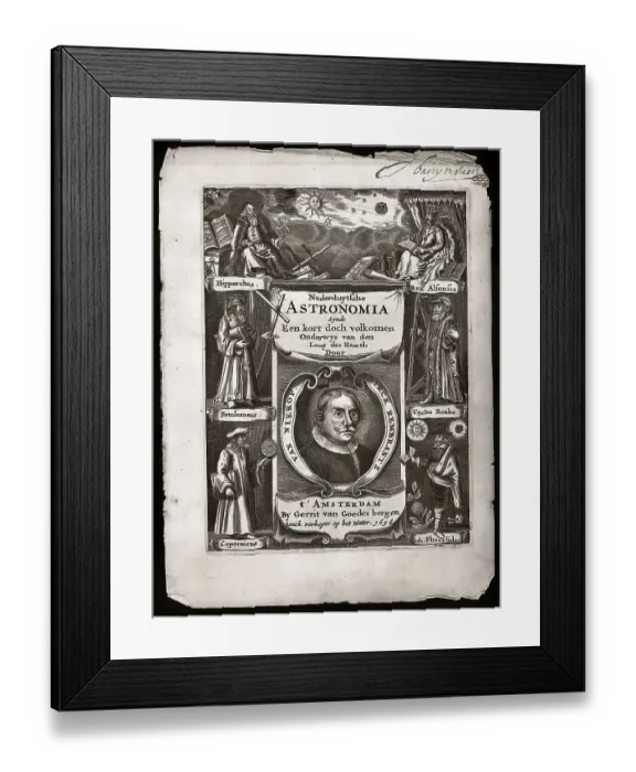 Framed Print : Allegorical titlepage to Dirck Rembrantz van Nierop