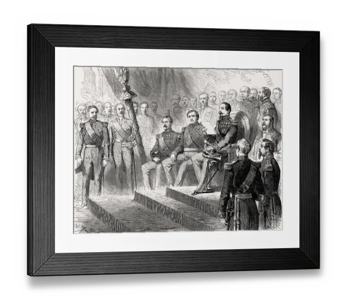 Framed Print : Chamber of Deputies, opening of the legislative session by Louis-Napoleon Bonaparte