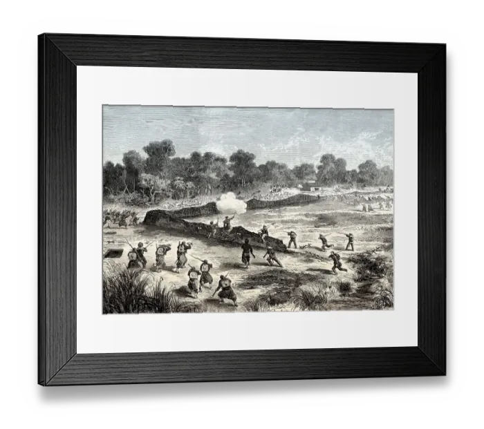 Framed Print : The Cochinchina Campaign, French