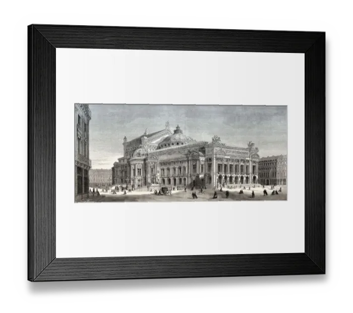 Framed Print : Palais Garnier, Place de l'Opera Framed Print : Palais Garnier, Place de l'Opera