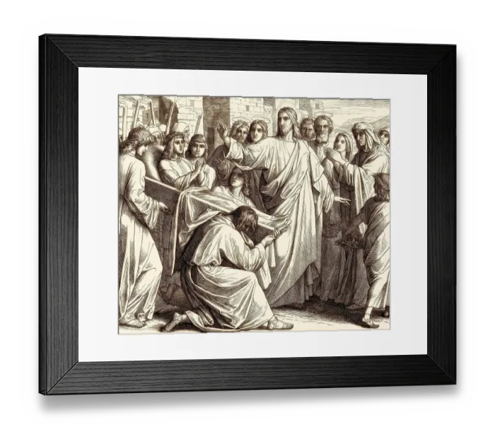 Framed Print : The raising of the son of the widow of Nain