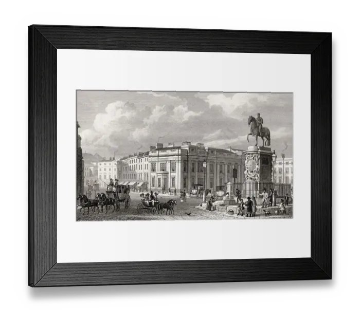 Framed Print : Charing Cross, London, UK, illustration by Th