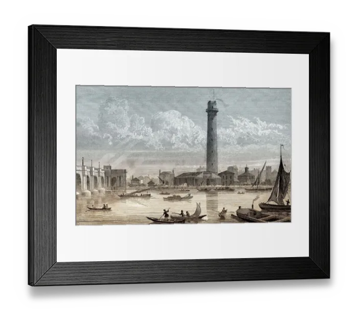 Framed Print : The New Shot Mill, London, illustration by Th Framed Print : The New Shot Mill, London, illustration by Th