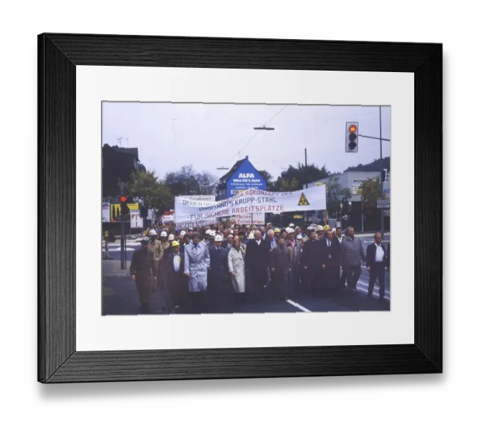 Framed Print : Siegen on 10. 10. 85, Luwigsahafen on 14 Framed Print : Siegen on 10. 10. 85, Luwigsahafen on 14
