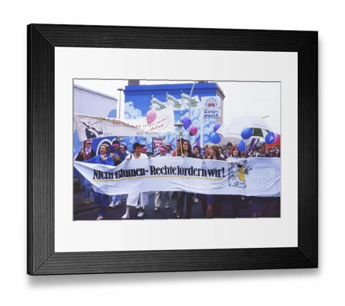Framed Print : Here on 7 3 1987 for Equal Rights Dortmund International Women's Day