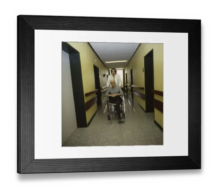 Framed Print : Ruhr area, senior citizens in a retirement home