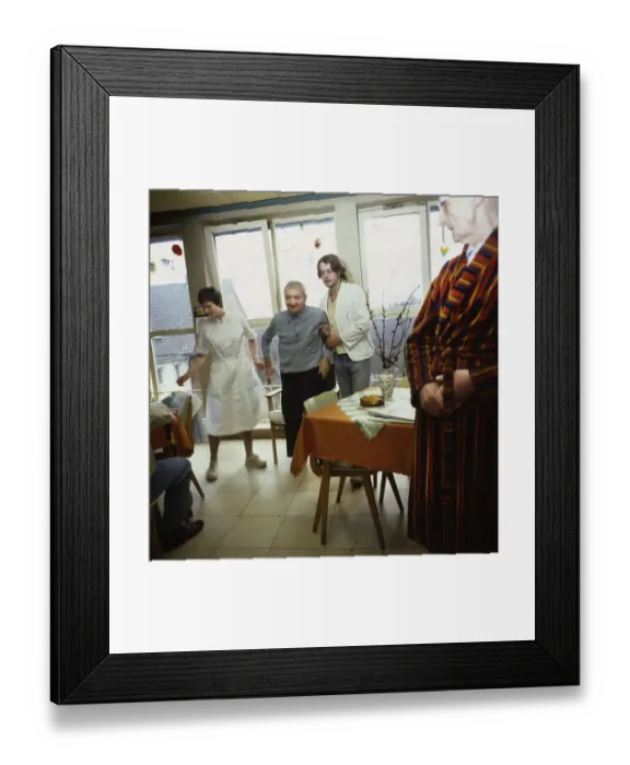 Framed Print : Ruhr area. Senior citizens in a retirement home