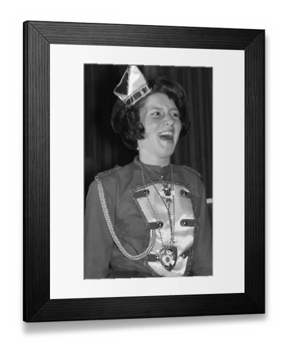 Framed Print : The carnival parade in 1966 in Cologne