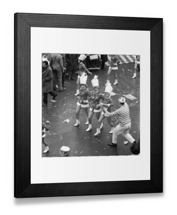 Framed Print : The carnival parade in 1966 in Cologne Framed Print : The carnival parade in 1966 in Cologne