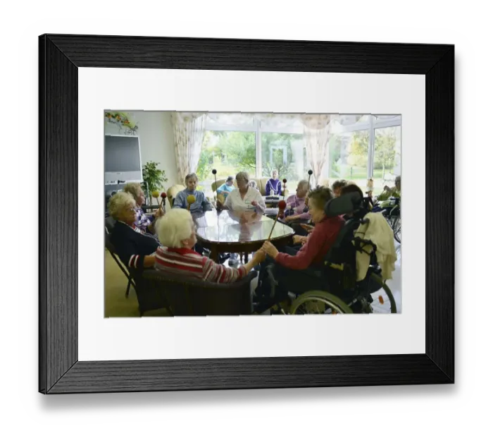 Framed Print : Exemplary care in old people's homes Framed Print : Exemplary care in old people's homes