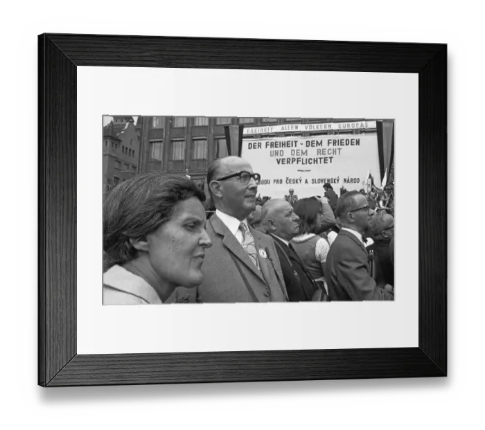 Framed Print : The Sudeten German Day, here in Nuremberg on 1 Framed Print : The Sudeten German Day, here in Nuremberg on 1