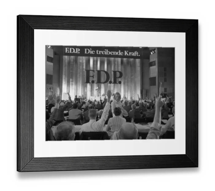 Framed Print : The Federal Party Congress of the Free Democratic Party (FDP) on 22 Framed Print : The Federal Party Congress of the Free Democratic Party (FDP) on 22