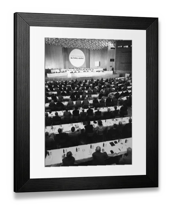 Framed Print : DEU, Germany, Ruhr area The election campaign for the Bundestag elections on 10
