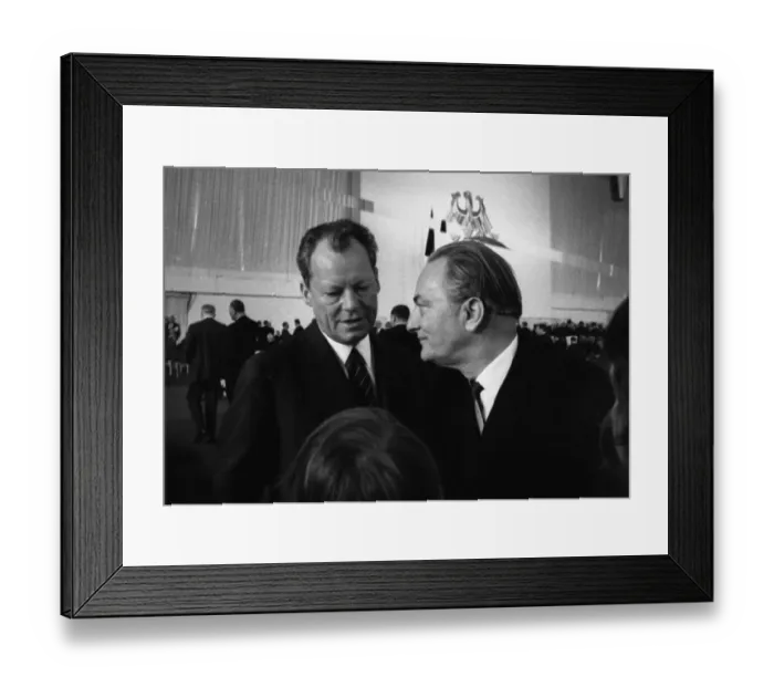 Framed Print : The Federal Assembly elected the new Federal President Gustav Heinemann (SPD)