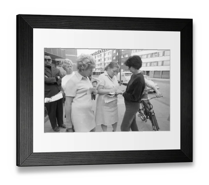 Framed Print : With street protests and the collection of signatures
