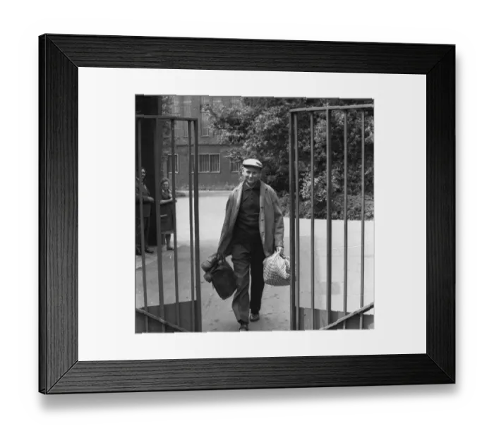 Framed Print : For the last shift at Gustav Colliery in Dortmund in 1965