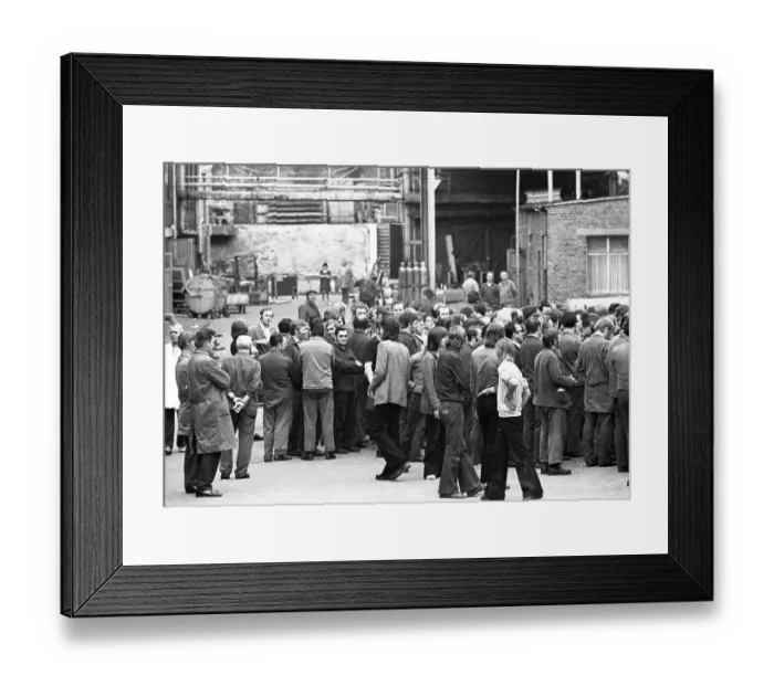 Framed Print : On 7 August 1973, a spontaneous wildcat strike also broke out at Holstein and Kappert in Dortmund