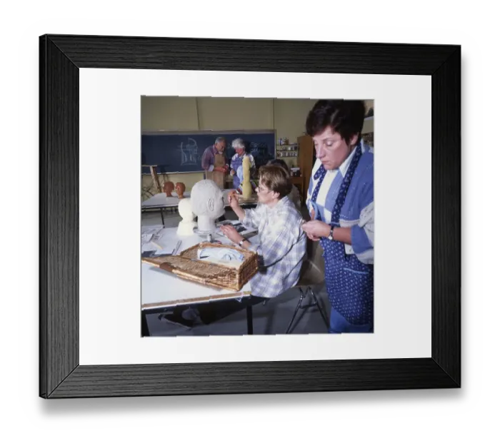 Framed Print : Further education at the Volkshochschule Framed Print : Further education at the Volkshochschule