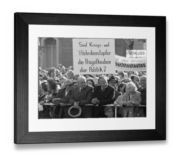 Framed Print : Rally of the VdK (Association of War-Affected Persons) on 2 Framed Print : Rally of the VdK (Association of War-Affected Persons) on 2