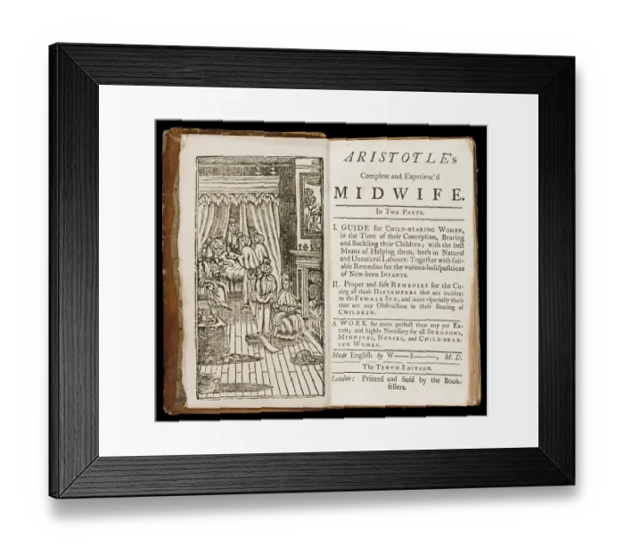 Framed Print : Aristotle's complete and experienced midwife Framed Print : Aristotle's complete and experienced midwife