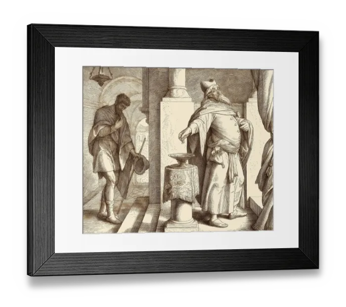 Framed Print : The parable of the Pharisee and the Publican