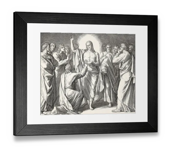 Framed Print : Doubting Thomas, New Testament
