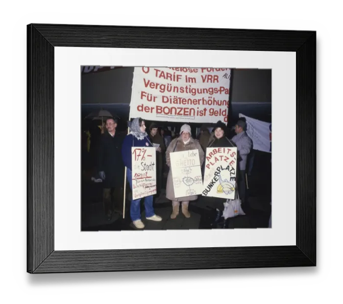 Framed Print : Dortmund. 2. 17% -March of the Unemployed on 24