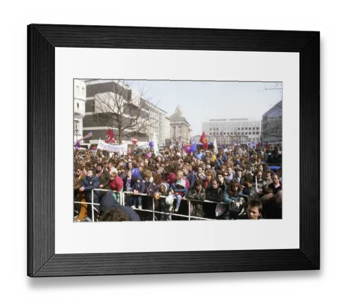 Framed Print : Essen. Easter march Ruhr 1988. 2. 4. 88 Framed Print : Essen. Easter march Ruhr 1988. 2. 4. 88