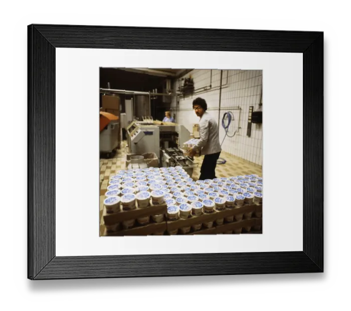 Framed Print : Bochum, company Westmilch, dairy, on 22, 5, 1980