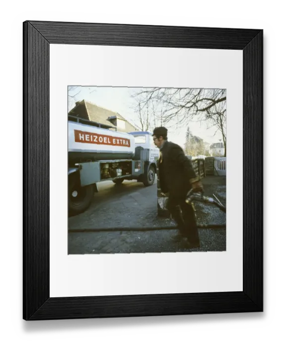 Framed Print : Hagen. Heating oil delivery approx. 1080