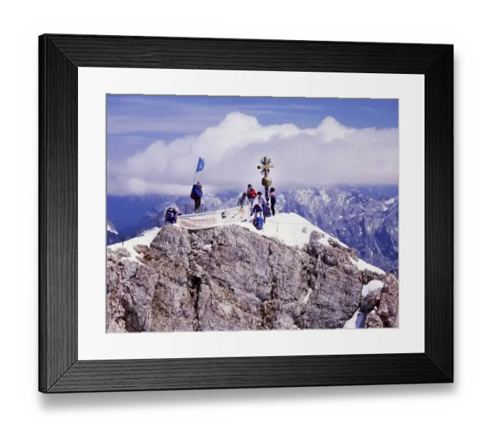 Framed Print : From Flensburg to the Zugspitze