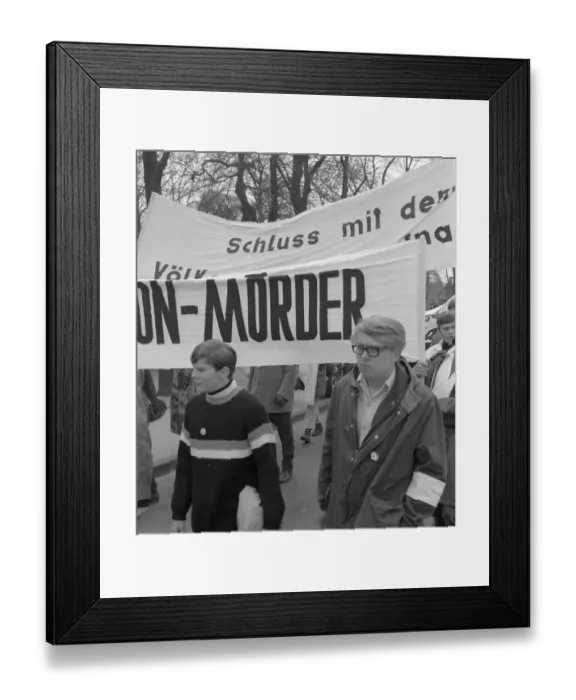 Framed Print : The Easter March 1968, Germany