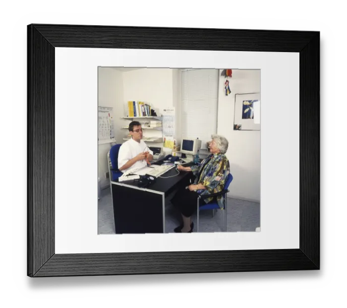 Framed Print : This general practitioner, seen here on 26 Framed Print : This general practitioner, seen here on 26