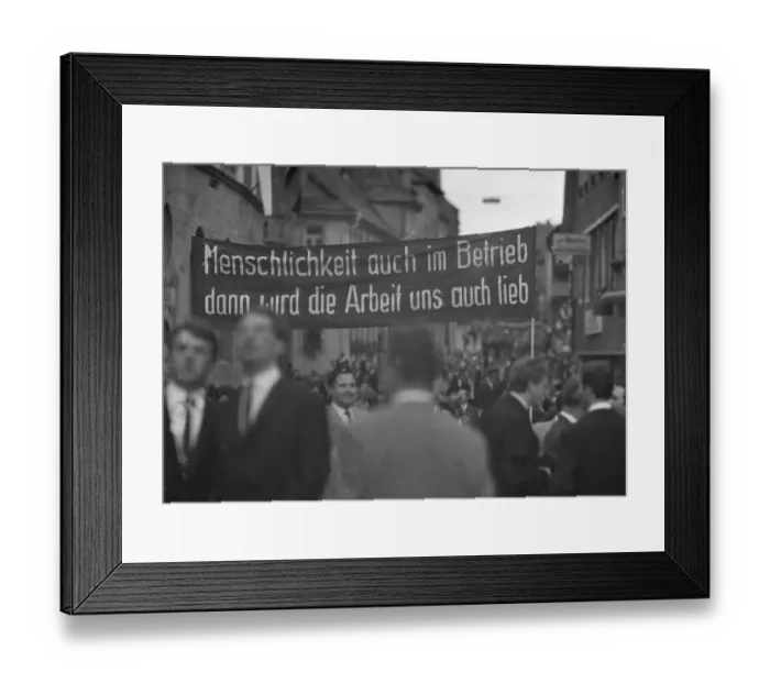 Framed Print : Against the emergency laws and for a respect of nuclear weapons a demonstration of the Industriegeselschaft Metall Framed Print : Against the emergency laws and for a respect of nuclear weapons a demonstration of the Industriegeselschaft Metall
