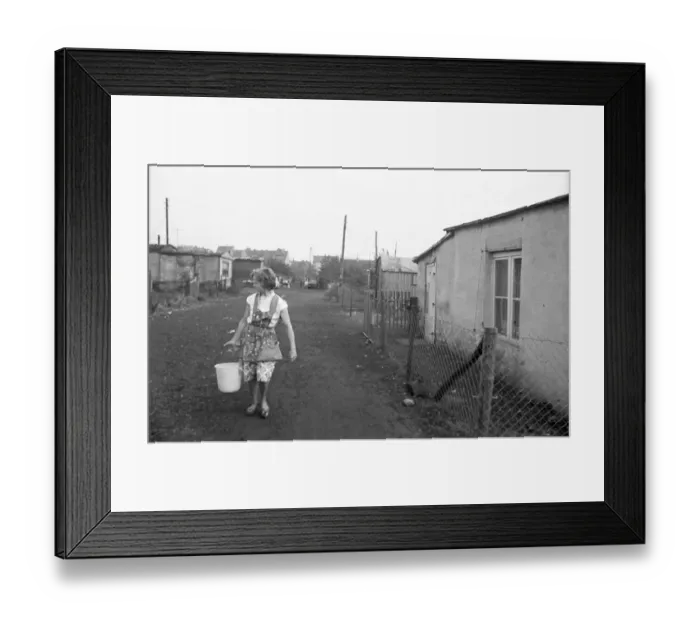 Framed Print : In 1954, there were still numerous precarious flats in barracks Framed Print : In 1954, there were still numerous precarious flats in barracks