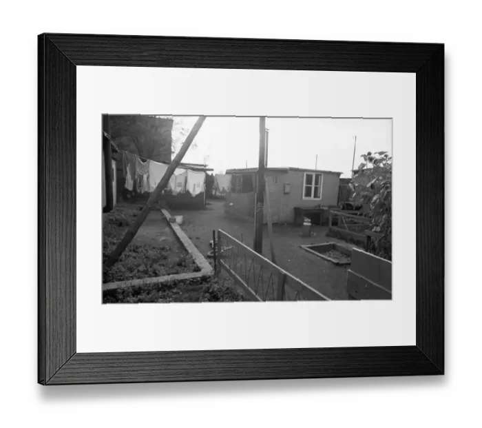 Framed Print : In 1954, there were still numerous precarious flats in barracks