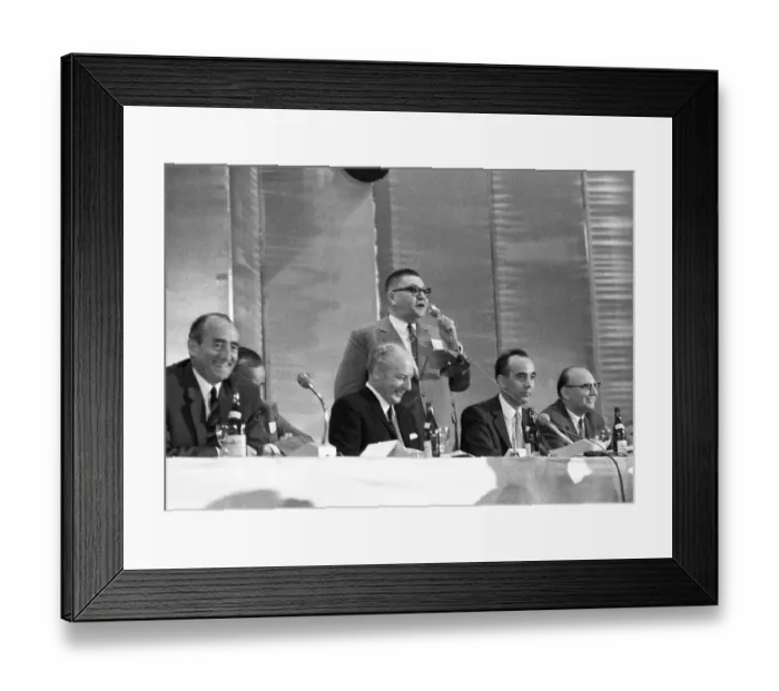 Framed Print : The Federal Party Congress of the Free Democratic Party (FDP) on 22